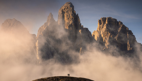 A POV of the Stunning Dolomites