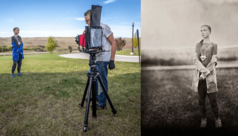 Taking Wet Plate Portraits of Climate Change Activist Greta Thunberg